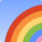 Rainbow emoji on Facebook